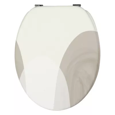 Abattant WC Levasseur Stone taupe en thermodur avec frein de chute