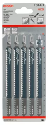 5 lames scie sauteuse Bosch T344D 152 mm