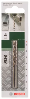 Foret métal (x2) - dimensions Ø.4 x L.43/75 mm - emmanchement Universel - Bosch