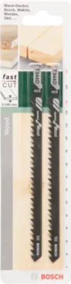 Lame de scie sauteuse vendue par 2 Bosch T344D 152 mm