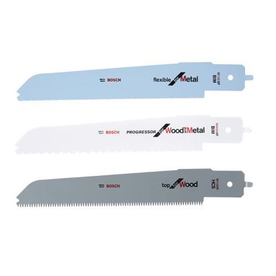 Lame de scie sabre vendue par 3 pour scie égoïne Bosch