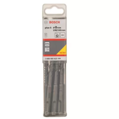Foret béton (x10) - dimensions Ø.8 x L.100 mm - emmanchement SDS Plus - Bosch