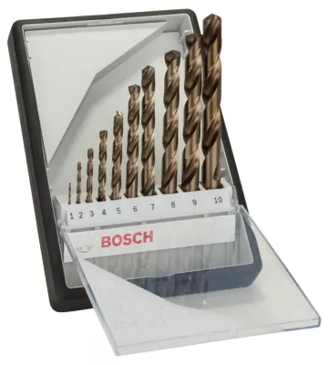 Foret métal vendu par 10 Bosch taille de 1 à 10 mm