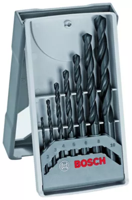 7 mèches pour métal Bosch ø 2, 3, 4, 5, 6, 8, 10 mm