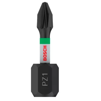 Embout de vissage torsion impact PZ1 25 mm Bosch - 2 pièces
