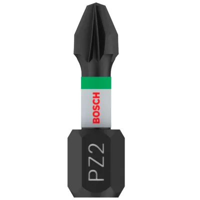 Embout de vissage torsion impact PZ2 25 mm Bosch - 2 pièces