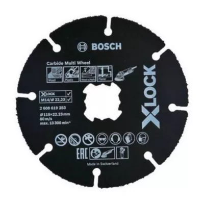 Disque à tronçonner multimatériaux Bosch X-Lock 115 mm