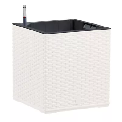 Bac carré Poetic Casa Mesh 30 blanc 29,9 x 29,9 x h.31,3 cm