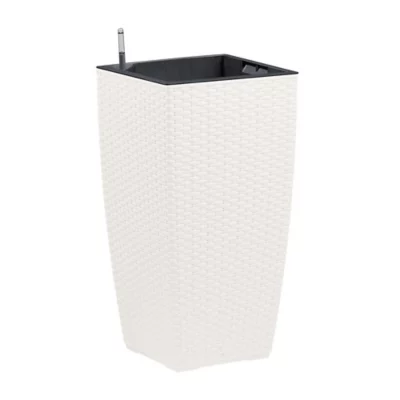 Bac carré Poetic Casa Mesh 30 blanc 29,9 x 29,9 x h.57,4 cm