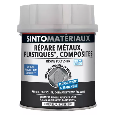 Résine polyester pré accélérée, le bidon de 500 ml