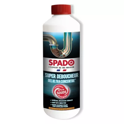 Super déboucheur gel ultra concentré Spado 500g