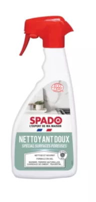 Gel nettoyant doux spécial surfaces poreuses Spado 500ml