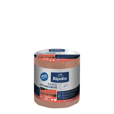 Bande d'étanchéité Ripolin terre cuite 10 cm x L.3 m