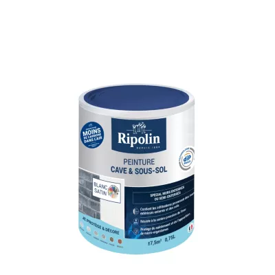 Peinture cave & sous-sol intérieur satin Ripolin 0,75L