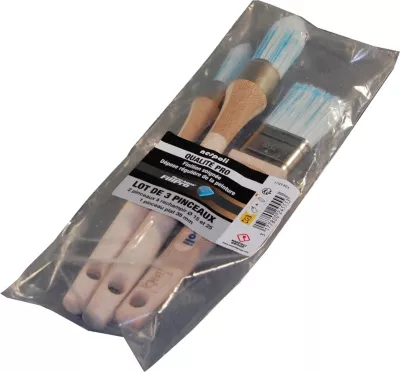 Kit de 3 pinceaux fillpro aqua Nespoli ronds 15/25 mm - plat 38 mm