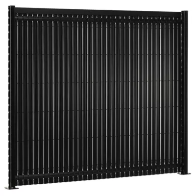 Kit de lamelles occultantes PVC noir H.153 cm