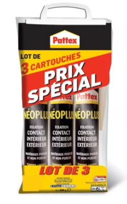 Cartouche Neoplus 345g Pattex vendue par 3 pièces