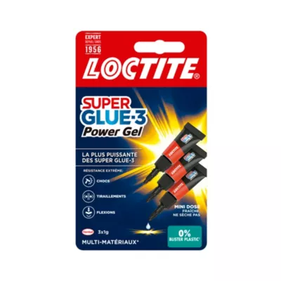 Colle Superglue-3 Power Flexgel Loctite 3g