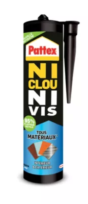 Image principale de Colle Pattex Ni clou ni vis tous travaux intérieur et extérieur cartouche 450g
