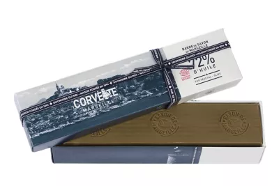 Barre de Savon de Marseille La Corvette Savonnerie du midi olive 900g