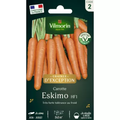 Carotte Eskimo HF1 en graines Vilmorin