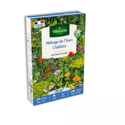 Graines mélange de fleurs oubliées Vilmorin 25m²