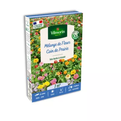 Graines mélange de fleurs coin de prairie Vilmorin 7m²