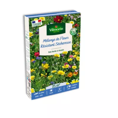 Graines mélange de fleurs résistant sécheresse Vilmorin