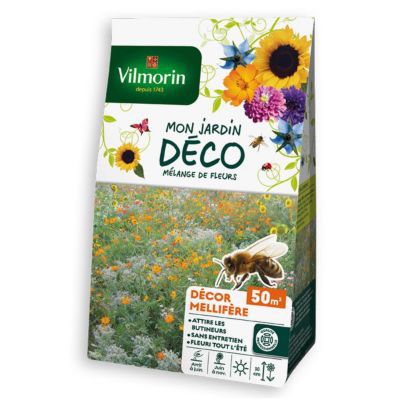 Graines mélange de fleurs Mellifère 50 m²