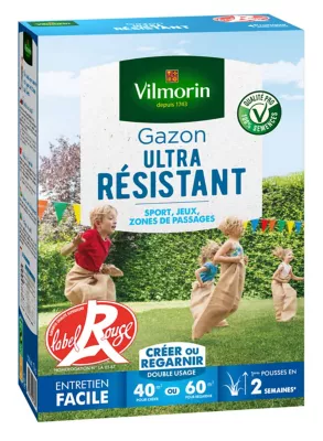 Gazon ultra résistant pour zones de passage Vilmorin 1 kg