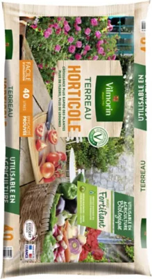Terreau horticole Vilmorin 40L avec fortifiant