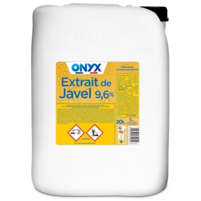 Extrait de javel concentration 9,6% 36° Onyx bricolage 20L