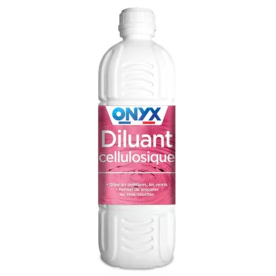Diluant cellulosique pour peintures, vernis Onyx 1L