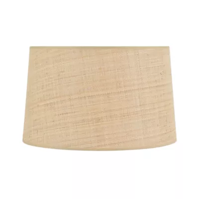 Abat-jour cylindre en rafia beige Ø45cm Corep
