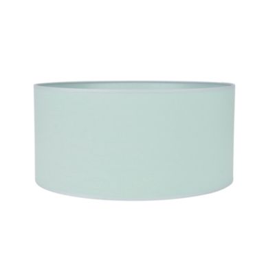 Abat-jour cylindre en coton vert sauge Ø40cm Corep