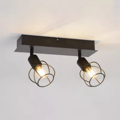 Réglette spot 2 lumières E14 40W Corep Owen L.32 x L.12,5 x H.18.5 cm