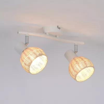 Réglette spot 2 lumières E14 40W Corep Calanques L.33 x H.14 x P.15cm