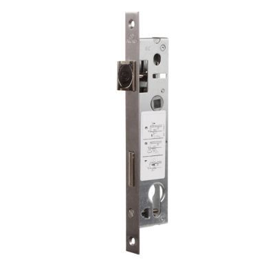 Serrure à encastrer avec cylindre métal Bricard axe 21 mm enTraxe 92 mm
