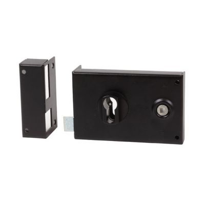 Serrure applique horizontal profilé Europe Bricard 140x90mm gauche