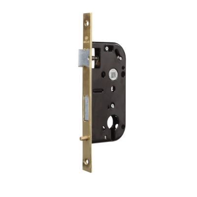 Serrure à encastrer avec cylindre Bricard Bloctout noir bout carré axe 45 mm