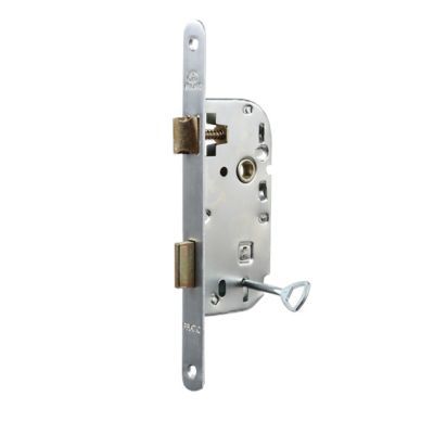 Serrure à encastrer Bricard elzing bout rond axe 40 mm