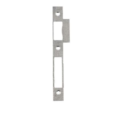 Gâche plate 20/10 2 empennages par serrure encastrée bout carré