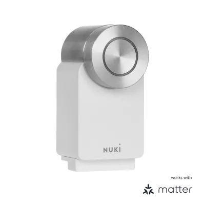 Serrure Nuki Smart Lock 4 ème génération Pro, blanche