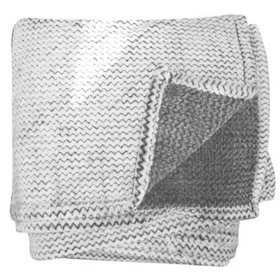 Plaid Ziggy gris 130 x 160 cm