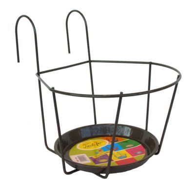 Porte-Pot Gris 22 cm en fer Jardifer
