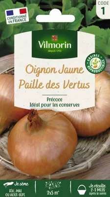 Graines d'Oignon Jaune Paille des Vertus