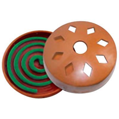 Diffuseur anti-moustiques terre cuite + spirale