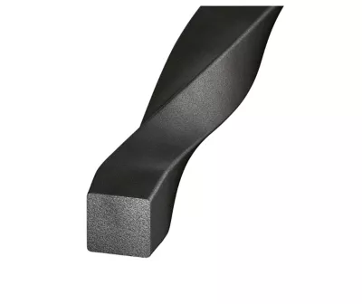 Carré torsadé laminé à chaud 12 x 12 mm, 2 m