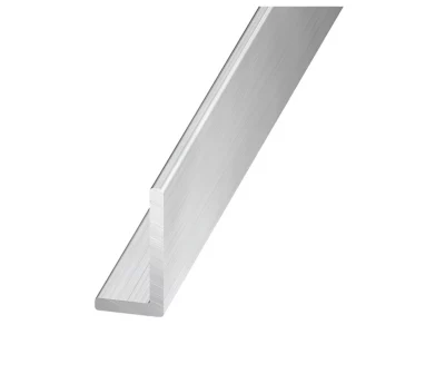 Cornière inégale aluminium brut 25 x 15 mm, 2 m