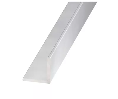 Cornière égale aluminium anodisé incolore 25 x 25 mm, 2 m